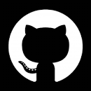 Github logo which is a cat silhoutte facing backwards